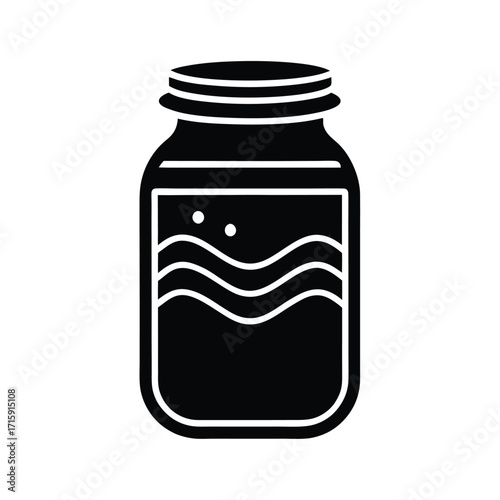 Mayonnaise Jar Icon Vector Design