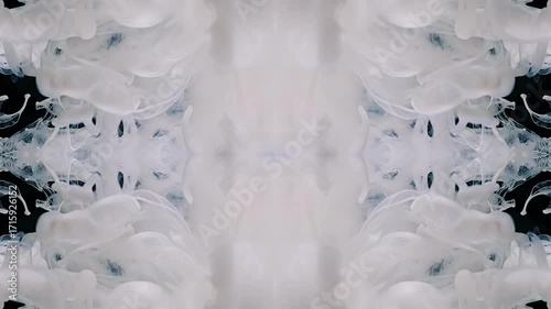 Amazing screensaver made of steaming steam on a black background. Meditation and relaxation. Occultism and shamanism. Hypnosis as an art