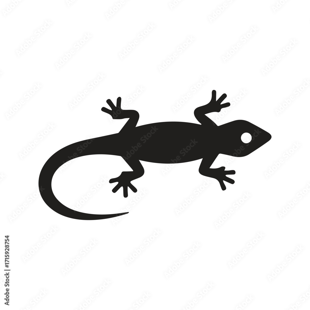 Naklejka premium Gecko key house logo symbolizing entrance, security and harmony with nature