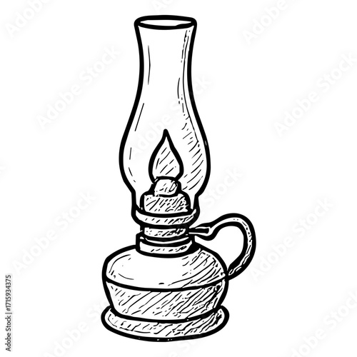 Slim Base Oil Lamp
