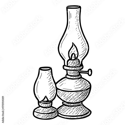 Jug Style Oil Lamp