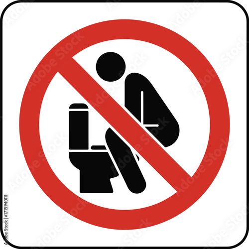 No public urination sign vector illustration scalable eps icon for general platforms silhouette vector illustration white background