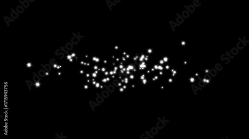 Wallpaper Mural Magic sparkles glitter line stars, glitter star sparkle effect, fairy dust wand glitter stars trail transition, White glitter wand sparkles, glitter stars trail transition on black background. 4k Torontodigital.ca