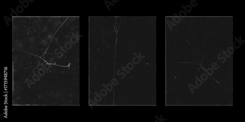 Quadro em tela grunge cracked glass film textures for dark aesthetics