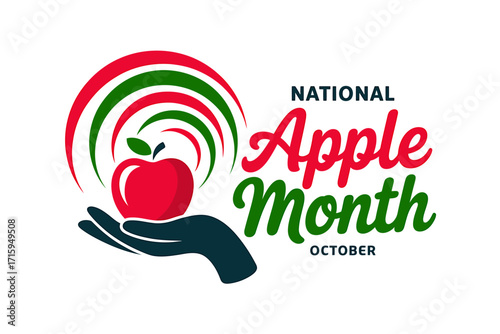Celebrating National Apple Month in October with Fresh Fruit and Healthy Eating Awareness Campaign Designs and Promotional Materials