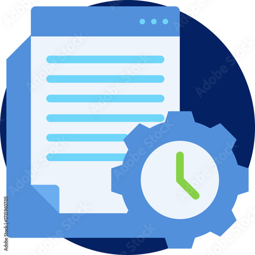 Deadline icon isolated on white background. vector illustration icon for digital nomad