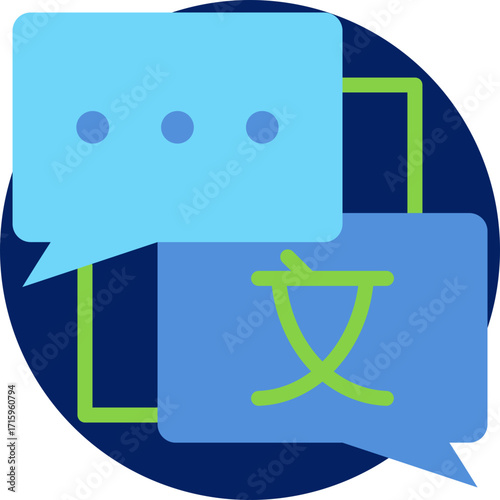 Online translator icon isolated on white background. vector illustration icon for digital nomad