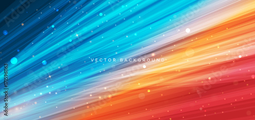 Abstract modern background geometric diagonal vibrant lines lighting effect.