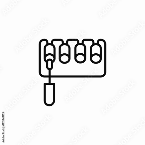 hair curlers rollers icon sign vector