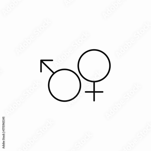 male female symbols icon sign vector