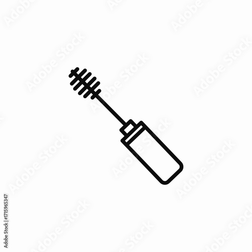 mascara makeup wand icon sign vector