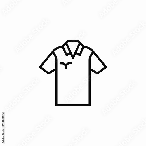 polo shirt bird icon sign vector