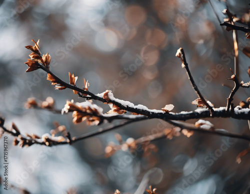 Autumn leaves on the tree