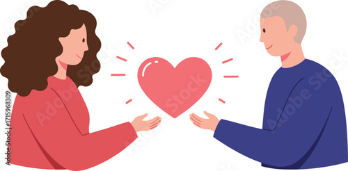 Couple Sharing Love and Support Together