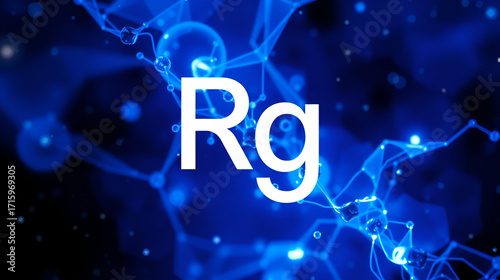 Roentgenium - Rg - chemical element of the periodic table