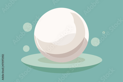 Elegant Pearl White Bokeh Effect