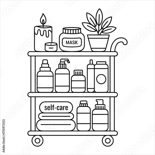 Self-Care Essentials Illustration