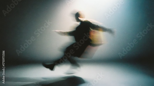 Dynamic Movement in Soft Focus: Capturing the Energy and Fluidity of Motion in an Abstract Artistic Representation
