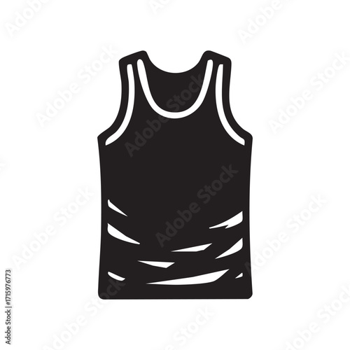Sleeveless Shirt Icon Represents Casual Clothing and Summer Wear, Symbolizing Comfort, Style, and Athleticism for Various Design Purposes