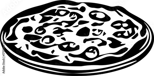 Pizza with a lot of toppings on it. The pizza is on a white background. The pizza is very colorful and appetizing