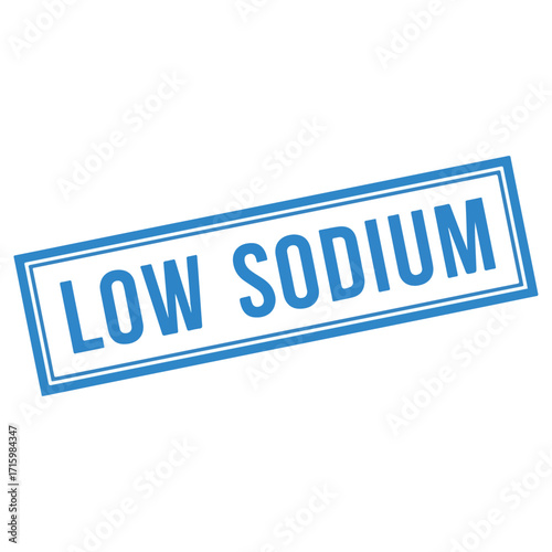 Low Sodium Food Label for Healthy Dietary Choices.