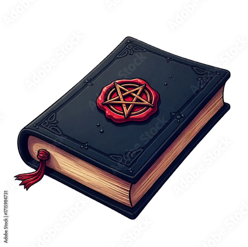 Black magic  book on Halloween