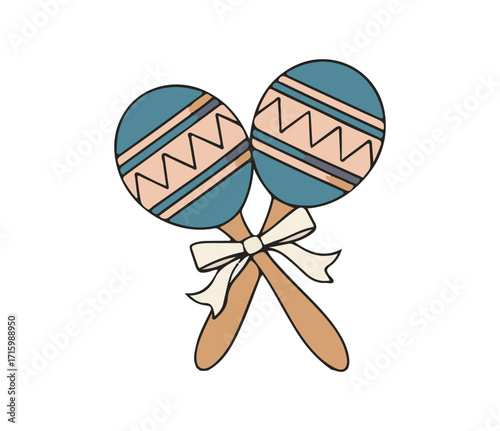 Maracas Icon with a Clear Background
