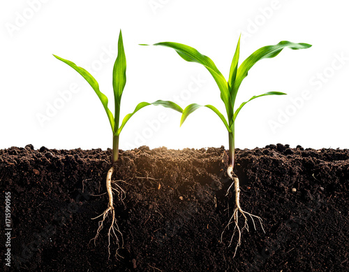 Minimal Maize Sprout – Studio Isolated Display