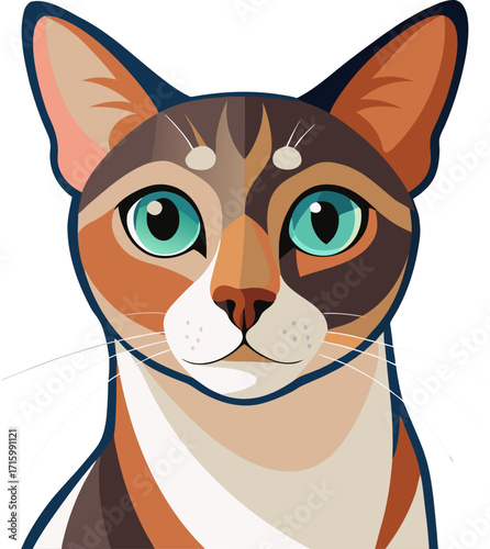 Cat Calm curiosity with relaxed but sharp gaze icon