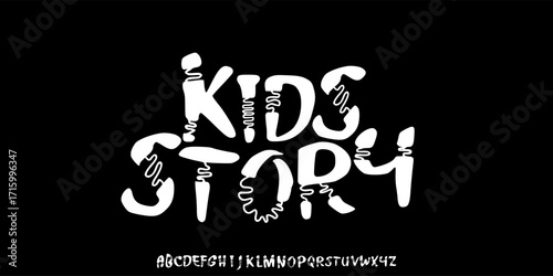 Elegant Font. Groovy Font. Graffiti Font. Creative Hand Drawn Uppercase. Street Art Classic Lettering Fashion Designs Typography modern serif decorative vintage concept vector illustration