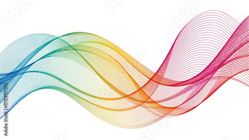 Colorful Flow Waves Vector