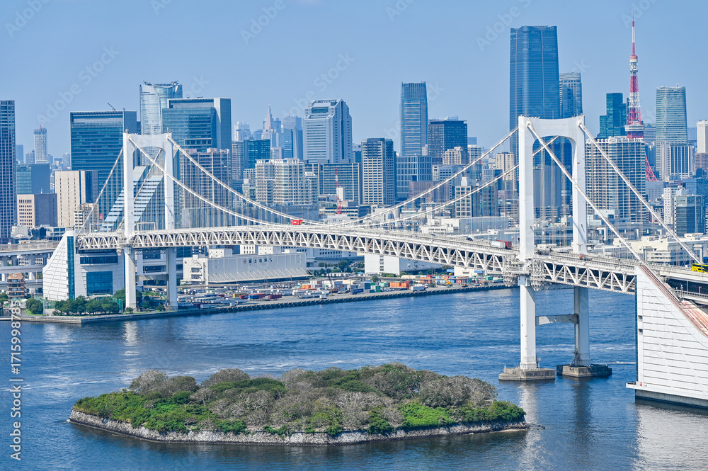 Fototapeta premium 日本東京台場からの都市風景