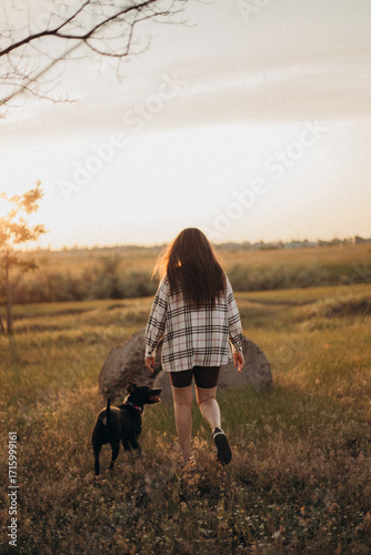 walking in the woods