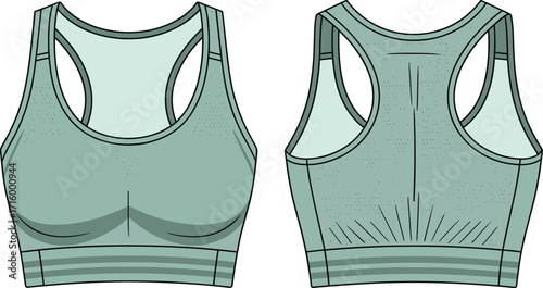 Modern teal athletic sports bra with subtle dotted texture, ideal for gym workouts, yoga, and a variety of fitness activities.