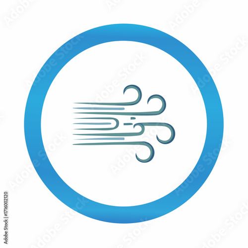 Wind Icon A Symbol of Breeze, Climate, and Weather Dynamics