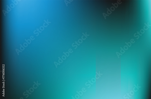 Deep Blue And Teal Gradient With Vertical Light Streaks abstract background