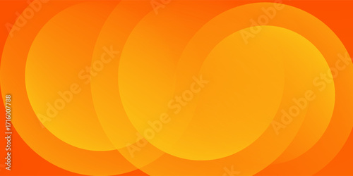 Abstract orange background with circles. Vector illustration eps 10.