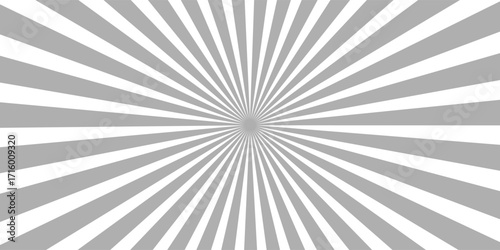 Ray sun light. Sunburst background. Radial circle line. Pattern starburst. Comic beam lines. Sun effect rays. Abstract firework.