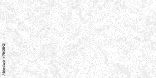 white topography map geography relief diagram texture design. Topography white background and black line world map texture design. Lines Topographic contour lines grid map seamless pattern.	
