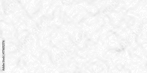 white topography map geography relief diagram texture design. Topography white background and black line world map texture design. Lines Topographic contour lines grid map seamless pattern.	
