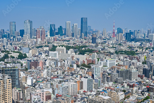 日本の首都東京の都市風景