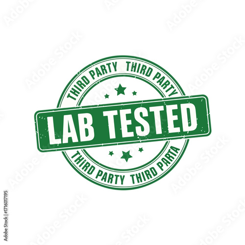 Lab Tested Third Party Verification Seal for Quality Assurance.