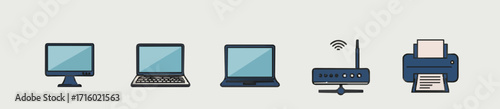 Icon set Computer