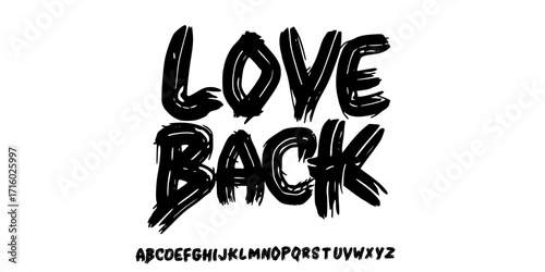 Distressed Grunge Font. Horror Comic Font. Cartoon Graffiti Playful Font. Display Font. Creative Hand Drawn Alphabet. Street Art Fashion Designs Typography modern vector illustration