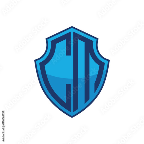 cm letters abstract logo modern style