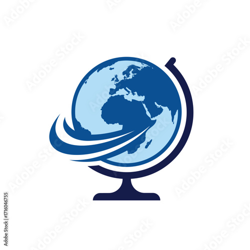 globe abstract logo modern style