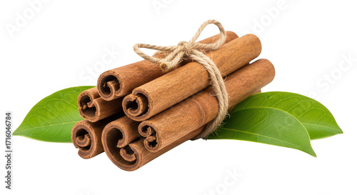Cinnamon Sticks Bundle With Leaves