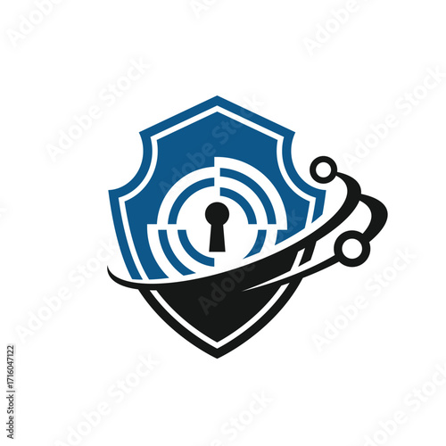 security tech abstract logo modern style