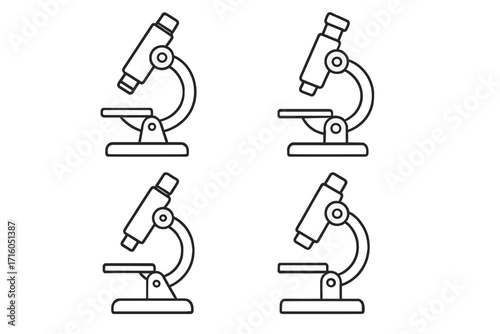 Medical prescription icon set. Pharmacy and healthcare thin line icons. Medicine, doctor, health, drug, pill, bottle, rx symbol for web, app, and print. Vector outline pack.
