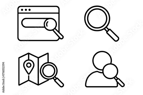 Reputation management doodle concept. Vector cartoon illustration set for online brand PR. Customer feedback, review management, five star rating, social media marketing icon pack.